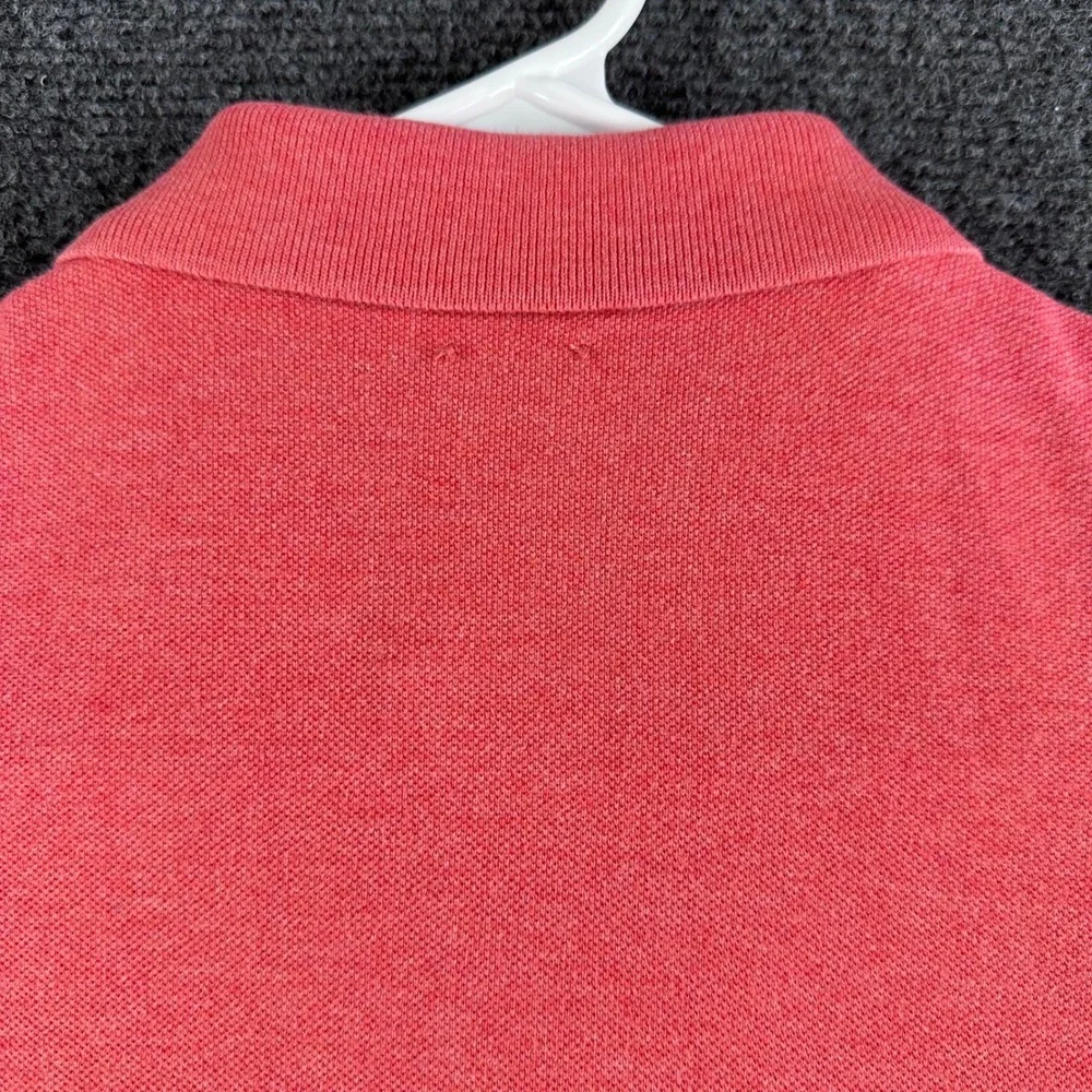 Polo Ralph Lauren Polo Shirt Mens LG Large‎ Pink Long Sleeve Classic Fit Pique